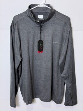 Greg Norman Collection Dark Gray 1/4 Zip Pullover